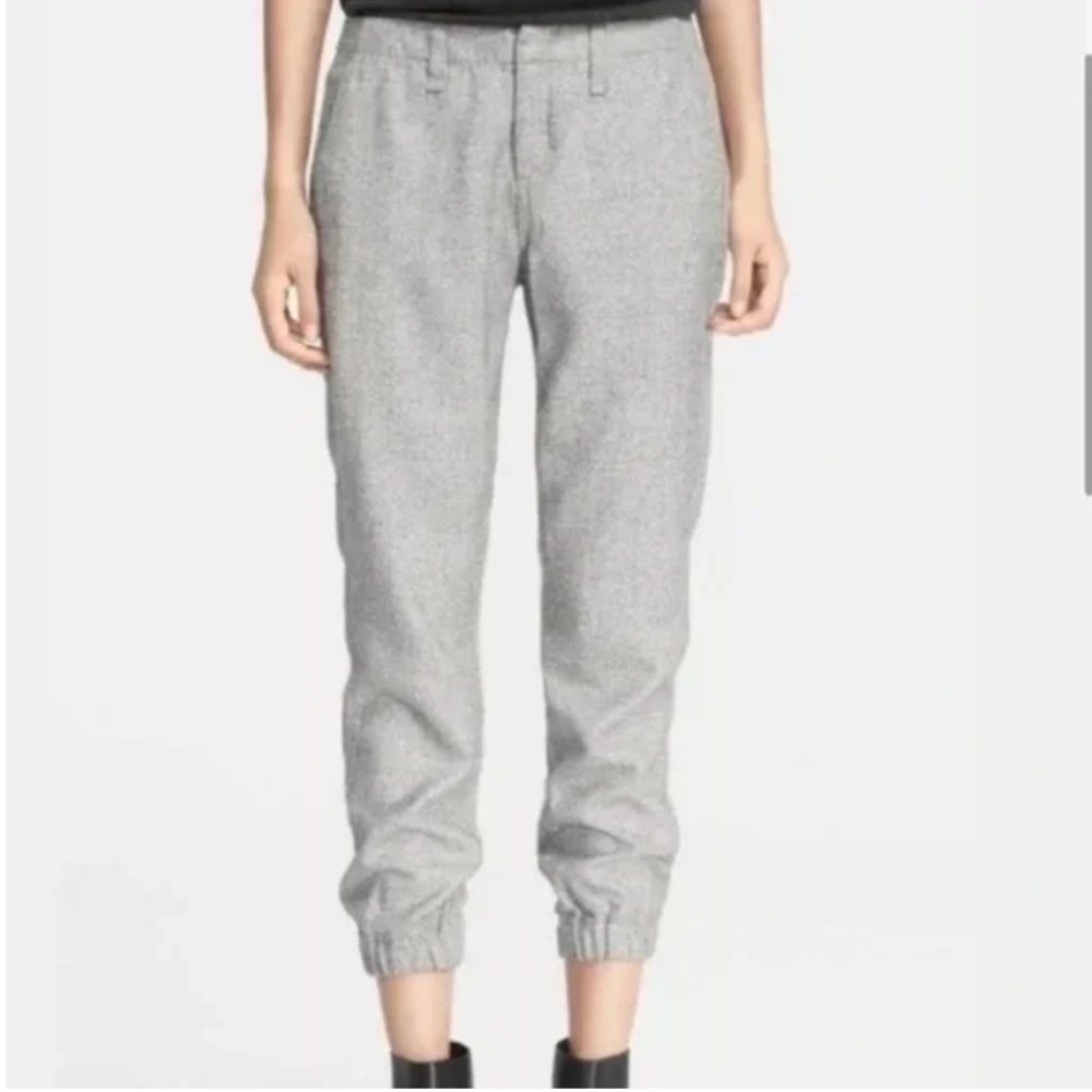 rag & bone speckle grey jogger style trouser pant size 27